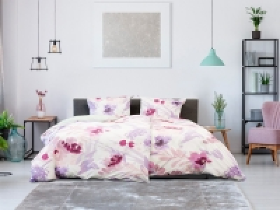 Lidl Primera Primera Perkal Bettwäsche »Aquarell Blumen multicolor«