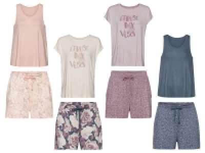 Lidl Esmara® esmara® Damen Pyjama mit Rundhalsausschnitt