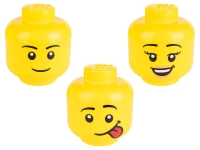 Lidl Lego Aufbewahrungsbox in Legokopf-Form, 2-teilig, stapelbar