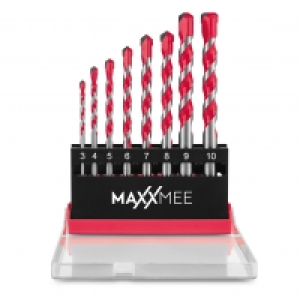 MAXXMEE Mehrzweckbohrer-Set 8-tlg. rot 9.99 €