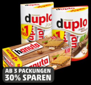 FERRERO Duplo, Duplo White oder Hanuta 1.81 €