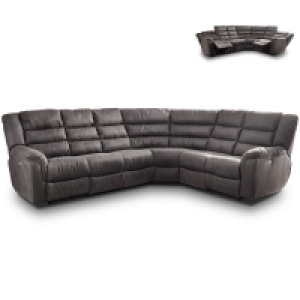 Roller  Ecksofa - anthrazit - Relaxfunktion - 297 cm
