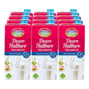 Sachsenmilch Unsere H-Milch 3,5 % 1 Liter, 12er Pack 16.09 €