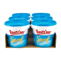 Netto  Bautzner Senf mittelscharf 1 Liter, 6er Pack