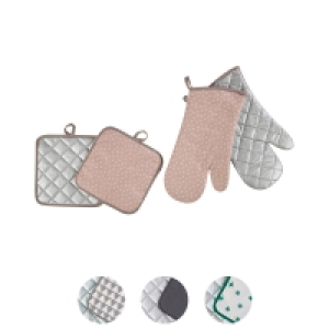 CROFTON Topflappen und Ofenhandschuhe, 4er-Set