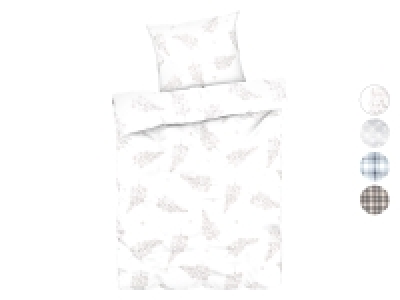 LIVARNO home Feinbiber Bettwäsche, 155 x 220 cm 12.99 €
