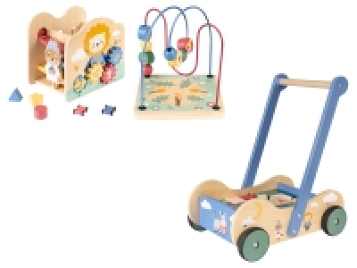 Lidl Lupilu® lupilu® Schiebewagen / Motorikwürfel, aus Holz