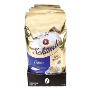 Netto  Schweizer Schümli Crema ganze Kaffeebohnen 1 kg, 4er Pack