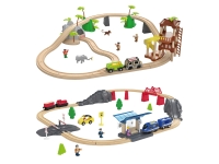Lidl Playtive Playtive Eisenbahnset Dschungel / Passagierzug, aus Buchenholz