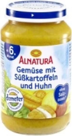 Gemüse mit Süßkartoffeln und Huhn 1.59 €