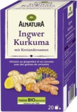 Ingwer-Kurkuma-Tee mit Koriandersamen 2.49 €