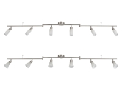 LIVARNO home LED-Deckenleuchte, schwenkbare Arme, 6 LEDs 34.99 €