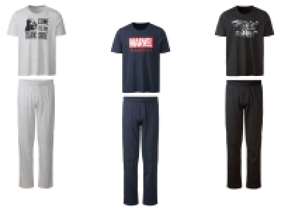 Herren Pyjama mit Print, Single-Jersey-Qualität