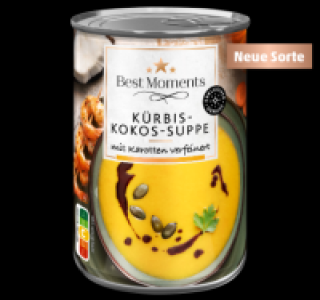 Penny  BEST MOMENTS Kürbis-Kokos- oder Steinpilz-Creme-Suppe