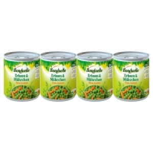 BONDUELLE Erbsen mit Möhrchen 800 g, 4er-Packung