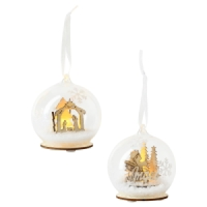 Aldi Süd  CASALUX LED-Weihnachtskugeln, 2er-Set