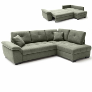 Roller  Ecksofa - green - Boxspringaufbau - Dauerschläfer