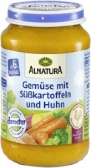 Gemüse mit Süßkartoffeln und Huhn 1.59 €
