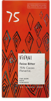 Ebl Naturkost  Vivani Feine Bitter 75 % Cacao Panama
