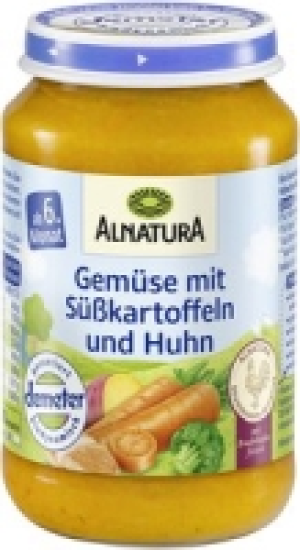 Gemüse mit Süßkartoffeln und Huhn 1.59 €