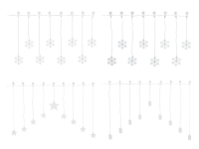 LIVARNO home LED-Lichtervorhang, mit 6-Stunden-Timer