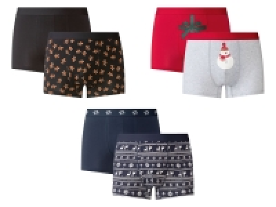 Lidl Livergy® LIVERGY® Herren Boxer, 2 Stück, mit weihnachtlichen Motiven