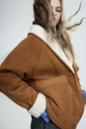 Jacke mit Teddyfutter 28.99 €