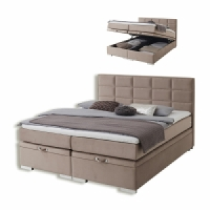 Roller  Boxspringbett - beige - H3 - verschiedene Größen