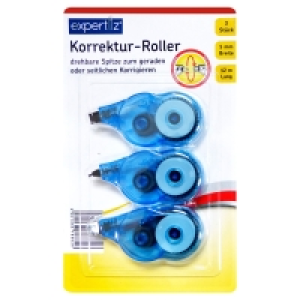 EXPERTIZ Korrektur-Roller, 3er-Packung