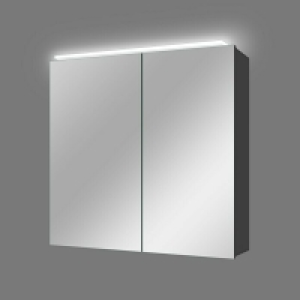 Bauhaus  Camargue LED-Spiegelschrank Aluminio Black