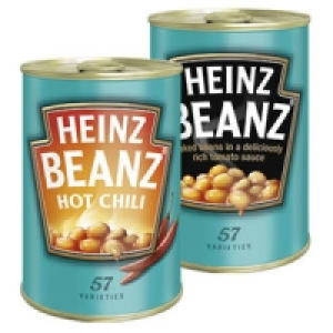 Heinz Gebackene Bohnen in Tomatensauce, Hot Chili oder Barbeque-Sauce 0.99&nbsp;&euro;