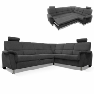 Ecksofa - graphit - Liegefunktion und Staukasten - 2-Sitzer rechts 1,099.00 €