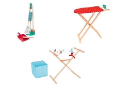 Playtive Putzstation / Wäscheständer / Bügelbrett, aus Holz