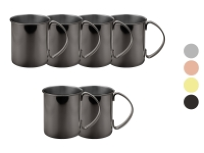 Lidl Echtwerk ECHTWERK Moscow Mule Becher Set aus Edelstahl