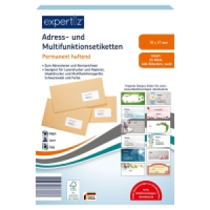 EXPERTIZ Klebeetiketten