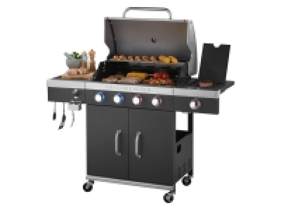 Lidl Grillmeister GRILLMEISTER Gasgrill, 4plus1 Brenner, 19,7 kW
