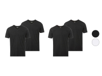 Lidl Mexx MEXX Herren Unterhemden-T-Shirts, 2 Stück, Regular Fit