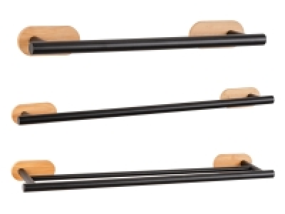 Wenko Turbo-Loc® Badetuchstange »Orea Bamboo«, 40 cm / 60 cm