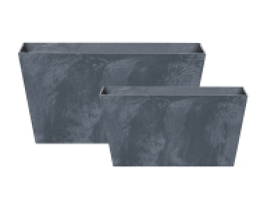 Lidl Prosperplast Prosperplast Blumentopf »Tubus Case Effect«, anthrazit, Kunststoff