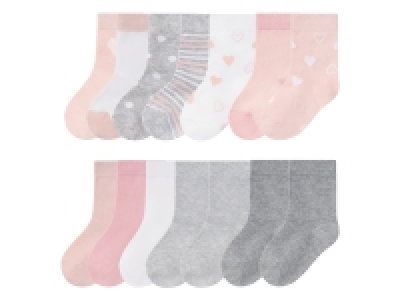 lupilu® Kleinkinder Mädchen Socken, 7 Paar, mit Bio-Baumwolle