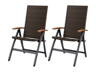 LIVARNO home Klappsessel »Valencia«, 2er Set, verstellbar, braun 79.99 €