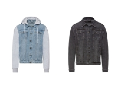 LIVERGY® Herren Jeansjacke, leger geschnitten, mit Kentkragen