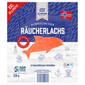 ALMARE Norwegischer Räucherlachs 220 g