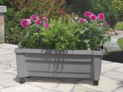 KHW Calypso Pflanzkasten mit Bewässerungssystem, B 79 x T 35 x H 33 cm
