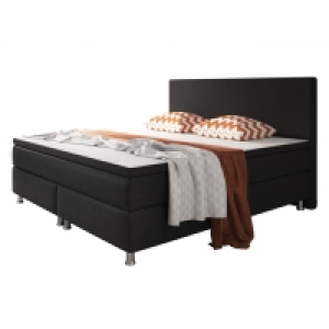 Netto  Inter Handels Boxspringbett Berlin 180 x 200 cm schwarz