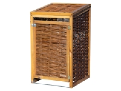 dobar Mülltonnen-Verkleidung, Weidengeflecht, 1x 120 l