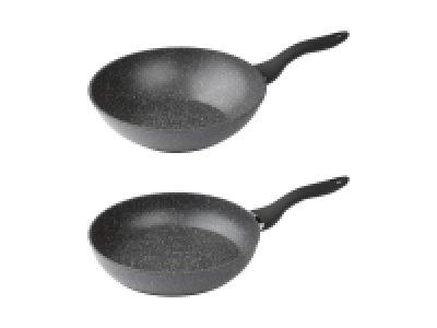 Lidl Ernesto® ERNESTO® Aluminium-Pfanne / -Wok, 28 cm, in Granitoptik