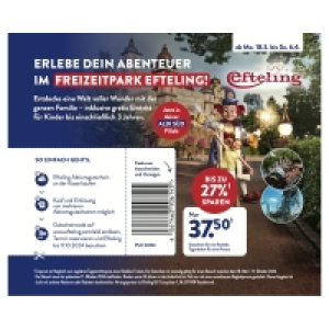 Aldi Süd  Gutschein Freizeitpark Efteling