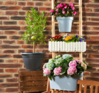 JELENIA PLAST Balkongeländertöpfe, Blumenkasten oder Pflanztopf