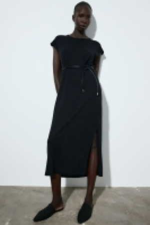 HM  Midikleid aus Leinenmix